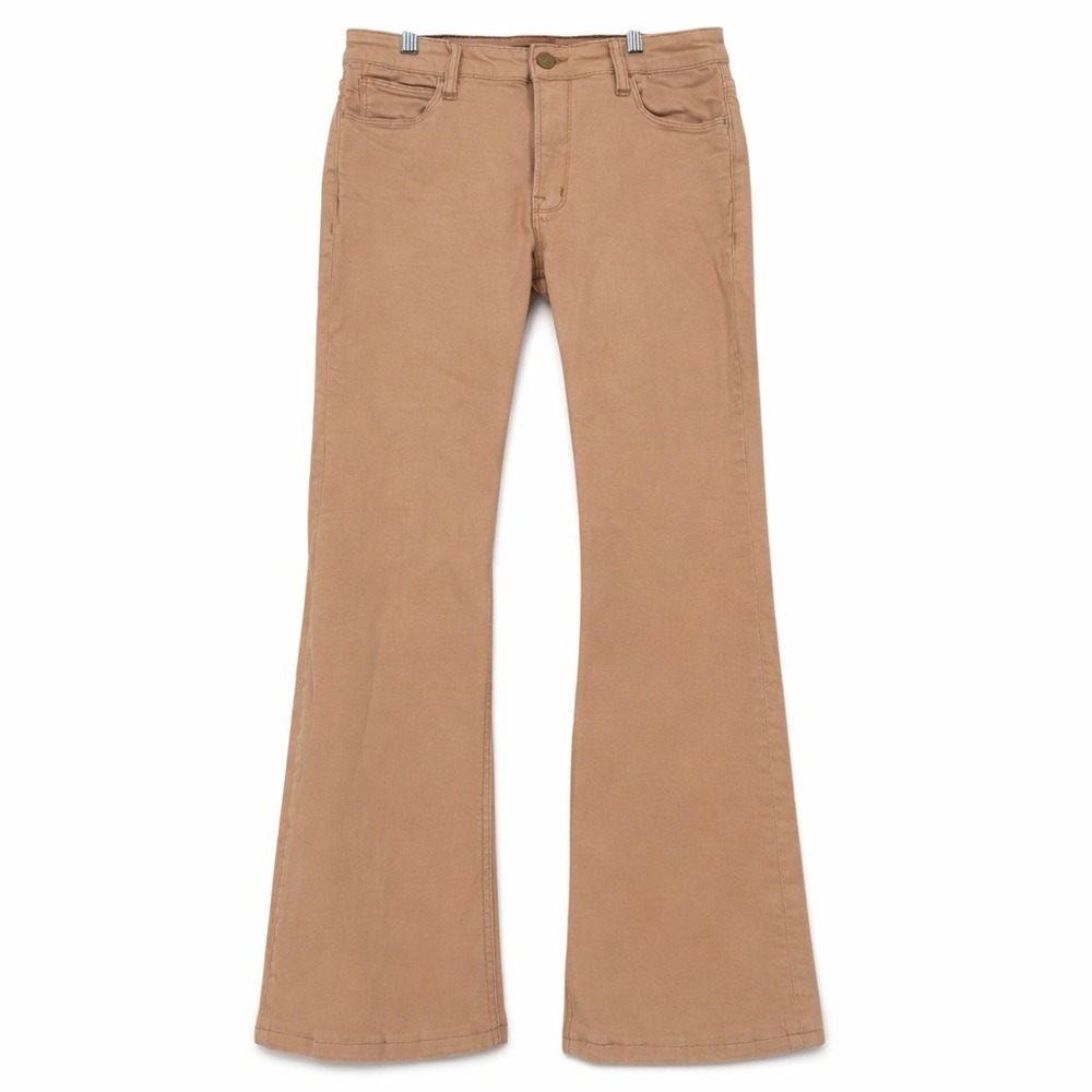 Boston Proper Womens Tan Khaki Bootcut Cotton Minimalist Capsule Jeans Size 6